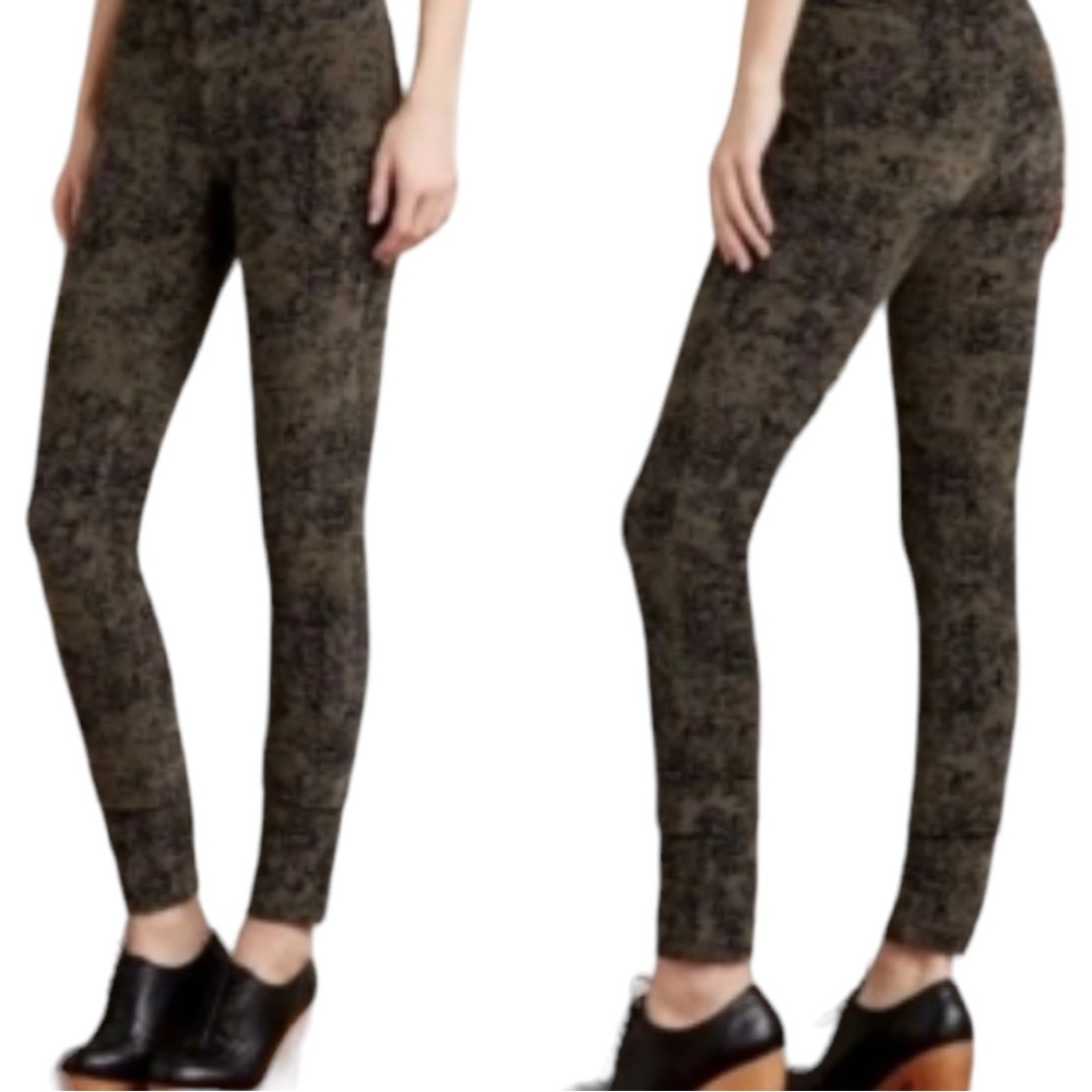 Pilcro Women's Serif Cords Corduroy Pants Abstract Green Black 25 Fall Skinny - Picture 1 of 12